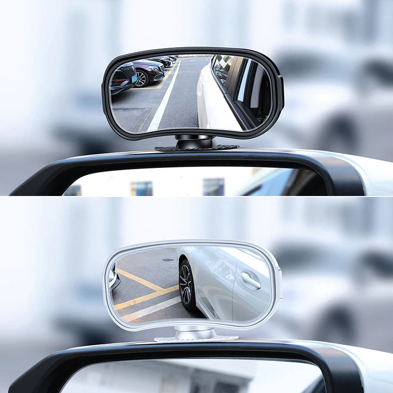 1PC Car Mirror Auxiliary Rear View Mirror Wide Angle Side Rear Mirrors Reverse Blind Spot 360° Adjustable Car Accessories Oasis Select
