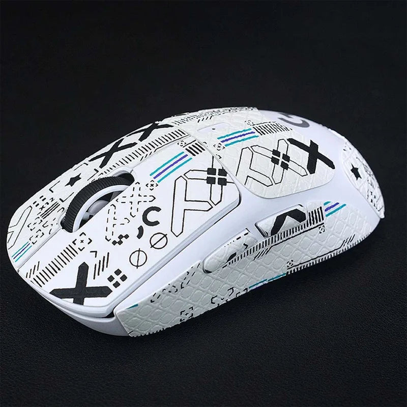 Logitech GPW 1/2 Non-Slip Mouse Grip Stickers – Sweat Absorbent Mouse Grip Stickers Oasis Select