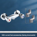 Modern Metal Out Water Inlet Valve Double Control Hot and Cold Double Shower Faucet Valve Wall Mounted Diverter Valve Oasis Select B2