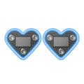 New car solar triangle window heart-shaped light emitting heart-shaped atmosphere light interior wiring free LED atmosphere lamp Oasis Select blue 2pcs