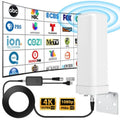 Outdoor Digital TV Antenna, Outdoor HD Digital TV 4K 1080P ATSC Amplifier TV Antenna Oasis Select black