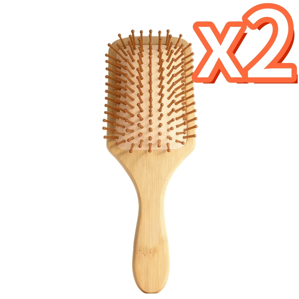 Natural Bamboo Air Cushion Hair Brush – Scalp Massage Comb Bamboo Hair Brush Oasis Select 2 pcs