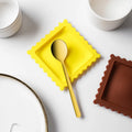 Cute Cartoon Silicone Spoon Rest, Heat-Resistant Non-Slip Kitchen Counter Mat,Utensil Holder for Ladles & Spoons, Kitchen Gadget Oasis Select YELLOW