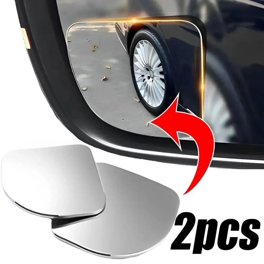 2pcs Car Mirror Wide Angle Car Blind Spot Mirrors 360° Adjustable Auxiliary Rearview Mirrors HD Frameless Small Round Mirror Oasis Select
