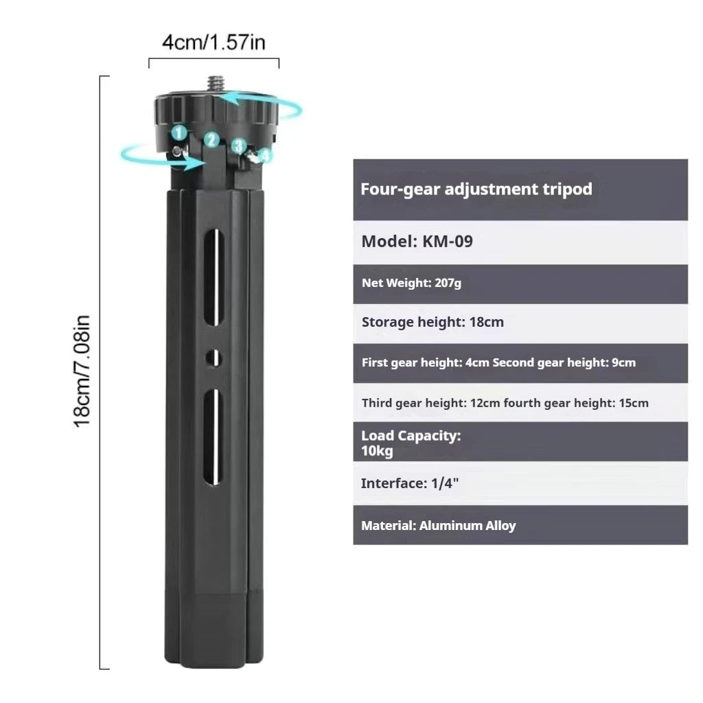 Mini Metal Alloy Tripod for DJI, Insta360 & GoPro Cameras