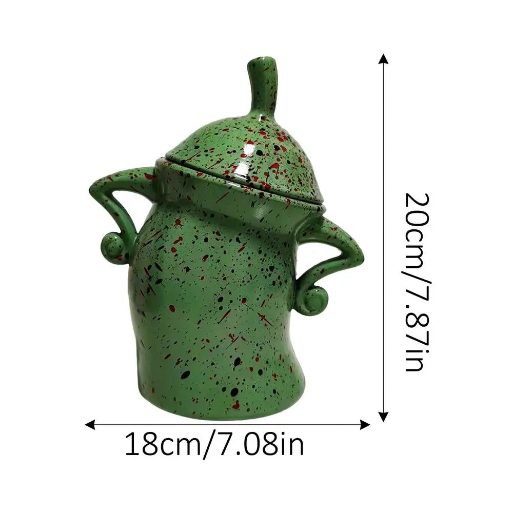 Canister With Attitude Creative Akimbo Cup Mugs Food Jars for Kitchen Storage Container with Airtight Lid Christmas Decoration Oasis Select H