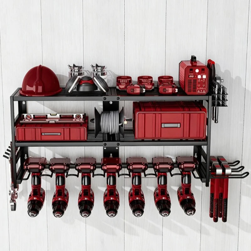 Electric tool storage rack Folding laminate Hardware tool storage rack Wall hanging Handheld electric drill rack Oasis Select