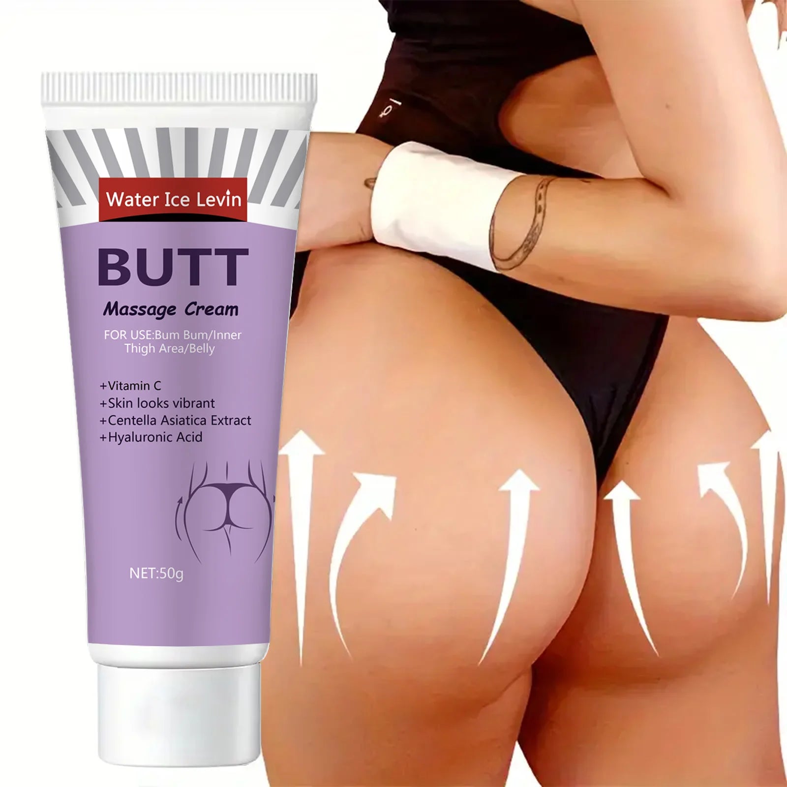 Hip & Body Cream – Glycerin, Vitamin C & Hyaluronic Acid Body Moisturizer Cream Oasis Select