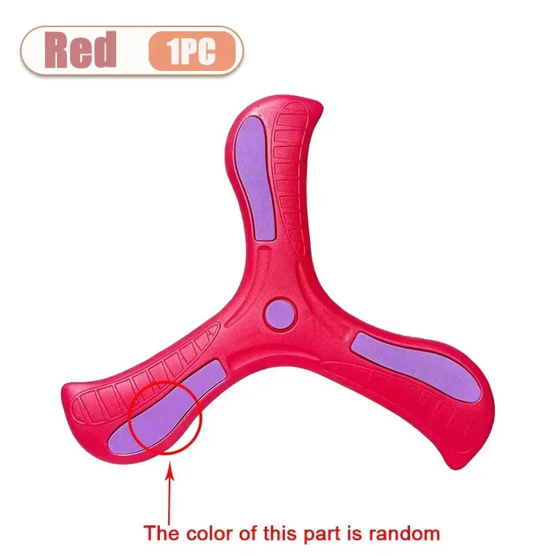 1-20PCS Tri-Blade Boomerang for Kids Outdoor Toys Safe Durable Flying Disc Family Fun Sport Game Parent-Child Interaction Oasis Select Red-1PC