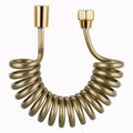 New 1.5/2/3/5M Gold Spring Flexible Retractable Hose For Shower Head Toilet Bidet Shower Water Pipe Water Plumbing Toilet Hose Oasis Select Gold 5.0M