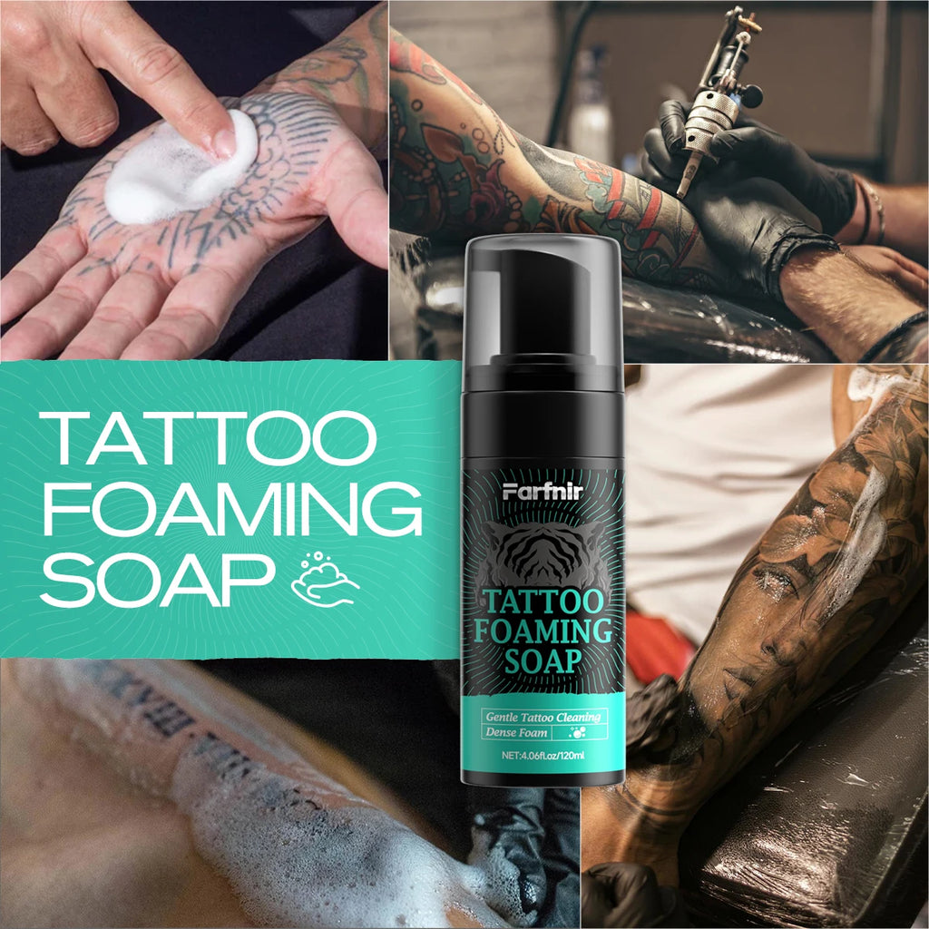 TATTOO FOAMING SOAP tattoo cleaning foam, strongly moisturizes the skin, gently cleans tattoos while protecting color mousse Oasis Select