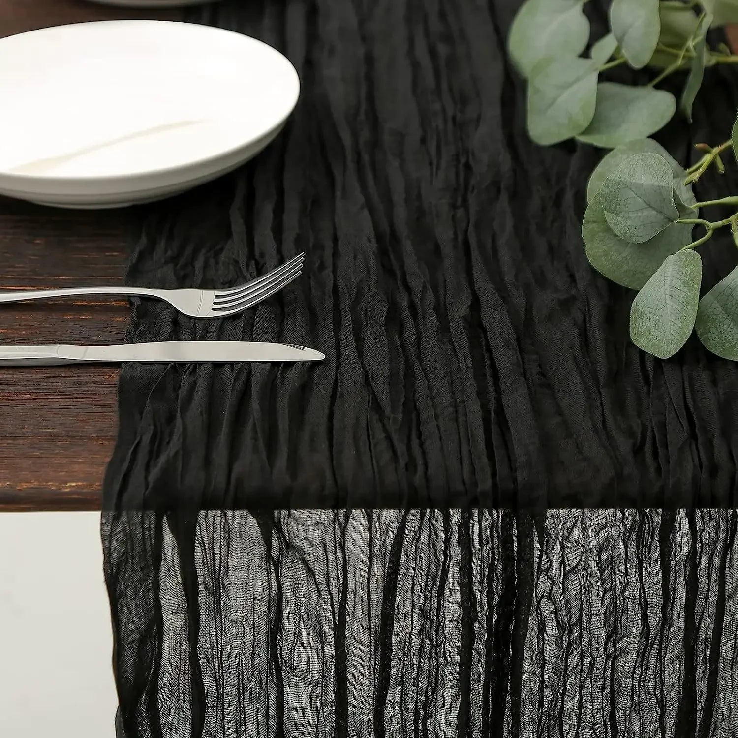 Boho Chic Dining Table Cover Soft Gentle Easy Care Artisan Dyed Banquet Linen Farmhouse Vintage Colorfast Fabric for Wedding Oasis Select H 90 180cm