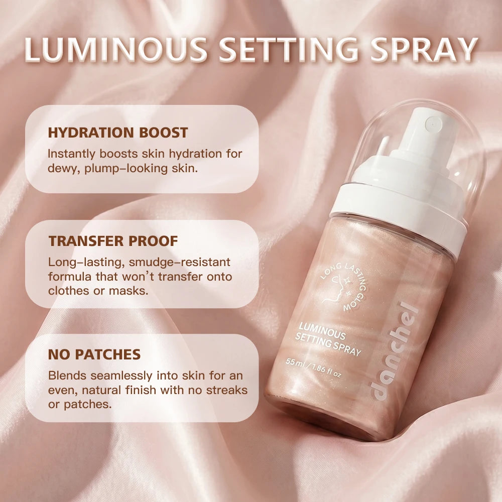 Luminous Setting Spray Smudge-resistant Quick-drying Non-sticky Long Lasting Locks Makeup Luminous Dewy Finish Setting Spray Oasis Select