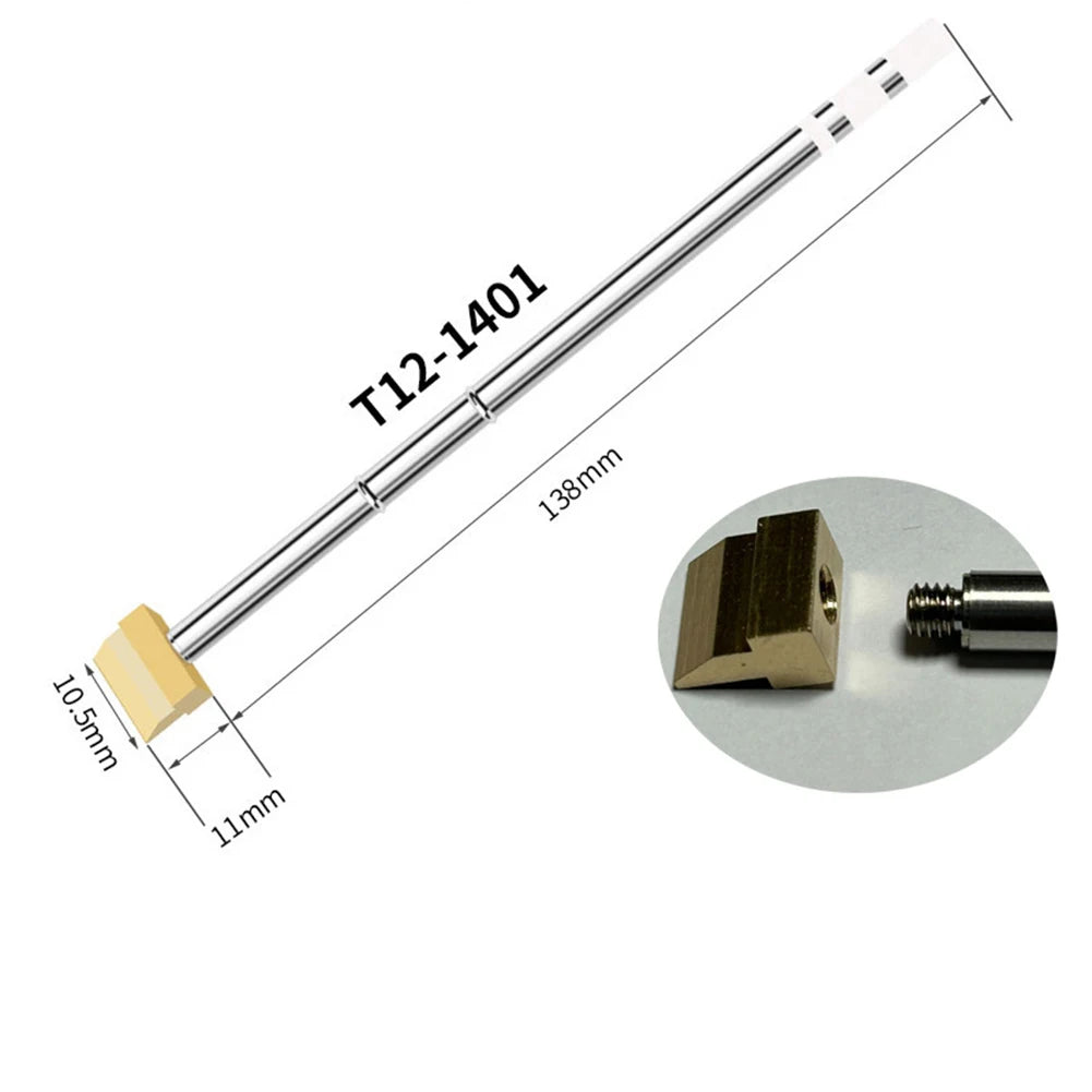 T12 Spade Soldering Iron Tip For FX-951 For FX-950 For FM-203 Soldering Stations Electric Soldering Iron Tips Welding Tools Oasis Select T12-1401