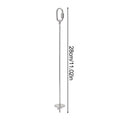Bird Cage Food Skewer Stainless Fruit Stick Holder Bird Food Holder for Cage Foraging Macaw Parakeet Cockatiel Conure Finch Oasis Select Silver L