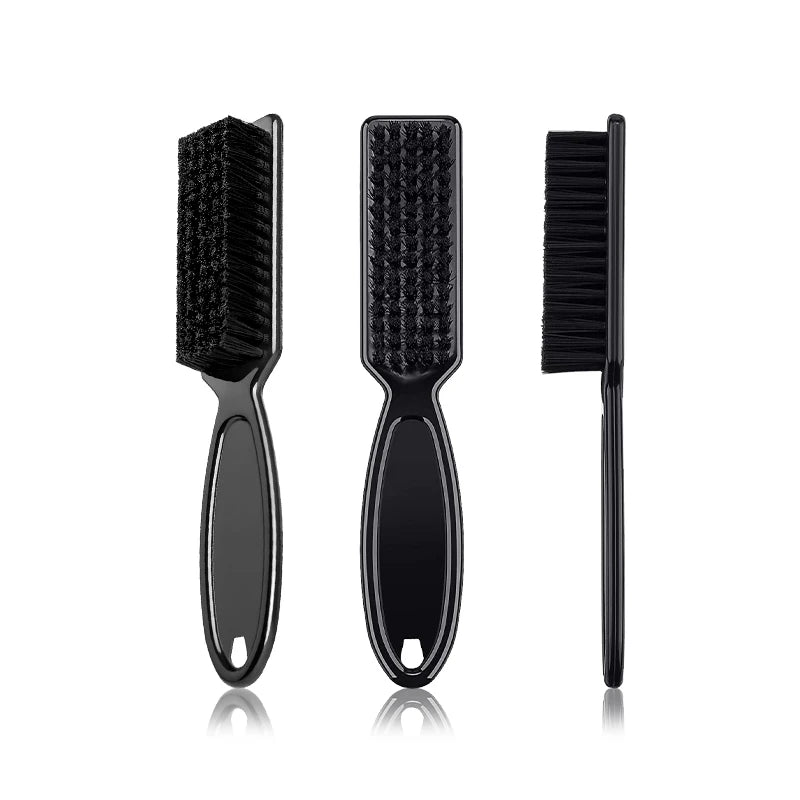Black Professional Beard Brush Vintage Styling Shaving Tool with Oil Head for Men Barber Grade Carving Cleaning Oasis Select