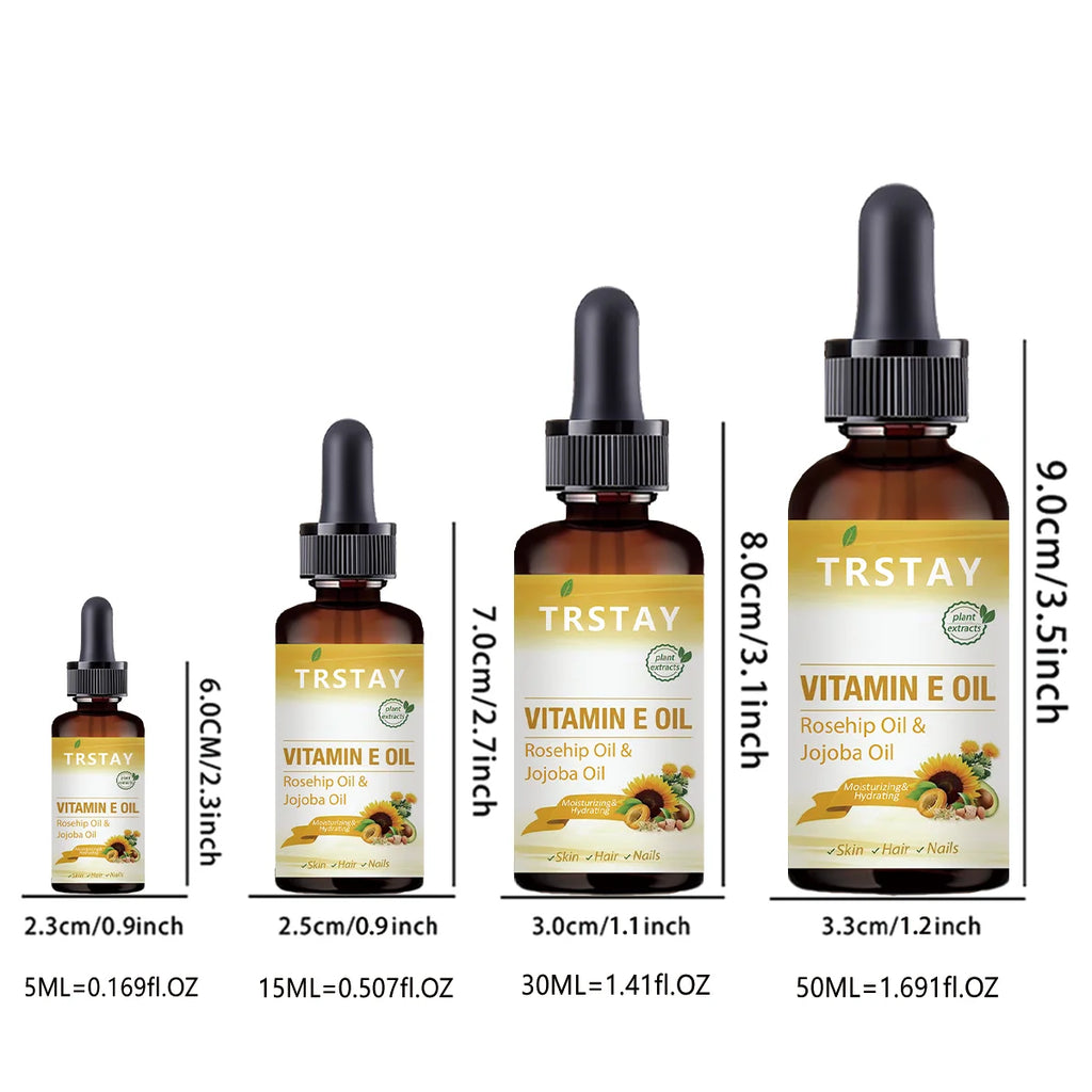 Vitamin E, Rosehip & Jojoba Face Oil – Fast Absorption Skin Care
