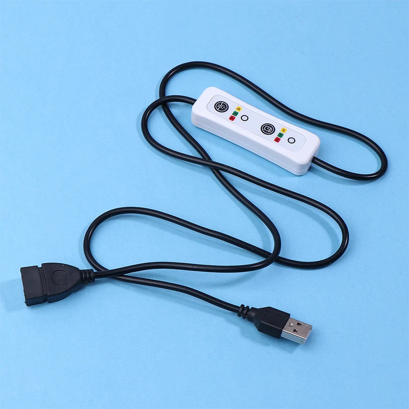 3-Timing 0.5h/1.5h/3h 3-Speed Controller For USB Ceiling Fan LED Lamp Power Extension Switch Cable Oasis Select