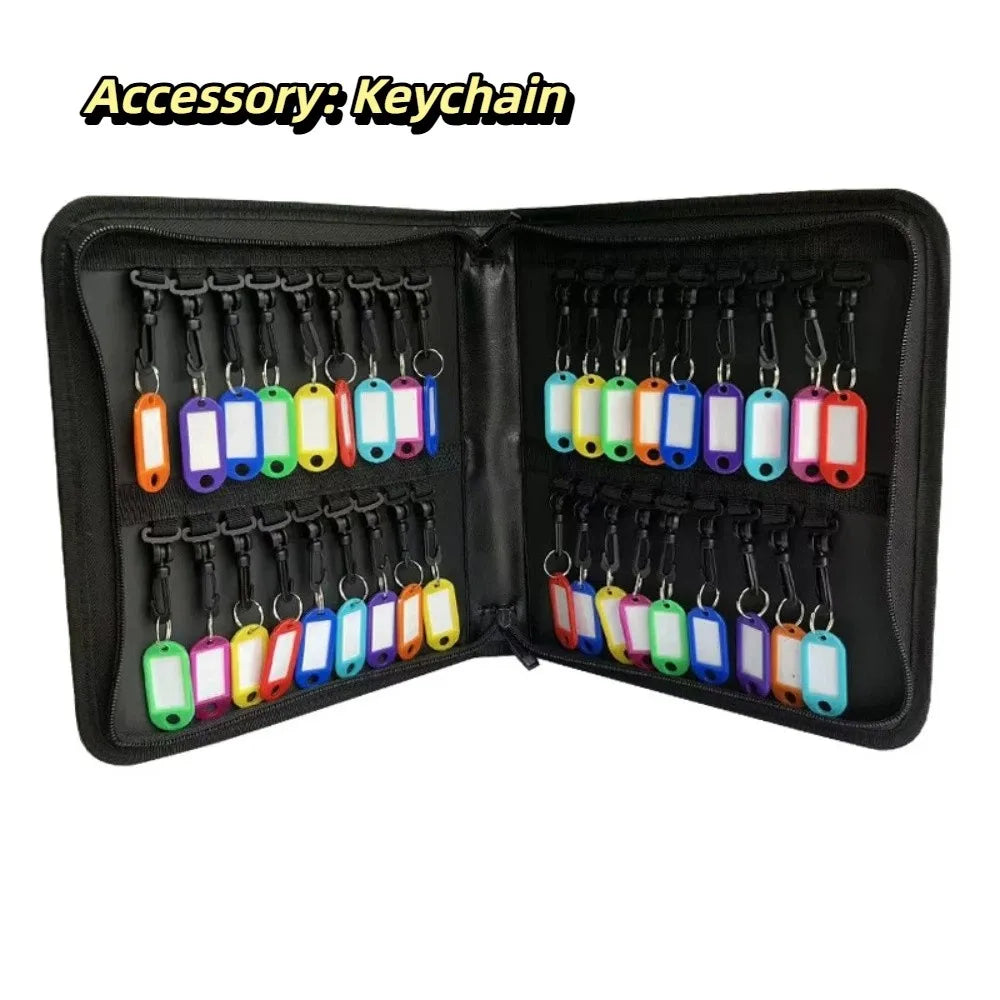 Smooth Zipper Design Portable Key Storage Box Fire Resistant Material Waterproof Material Fireproof Key Organizer Bag Oasis Select 36 key