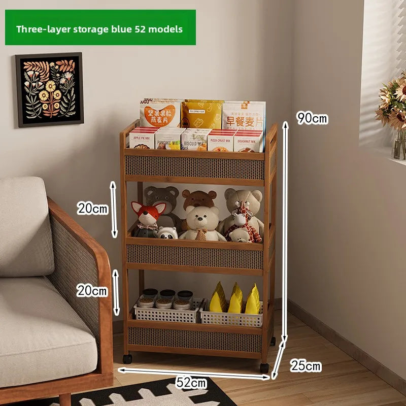 Multi-functional Movable sofa side storage rack trolley snack locker Oasis Select Layer B