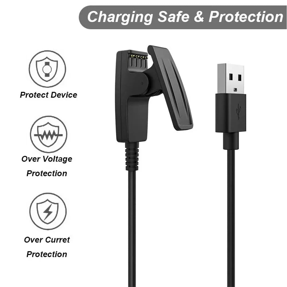 USB Charger Cable for Garmin Forerunner Lily 2 Vivomove Smartwatch Charging Cable Oasis Select