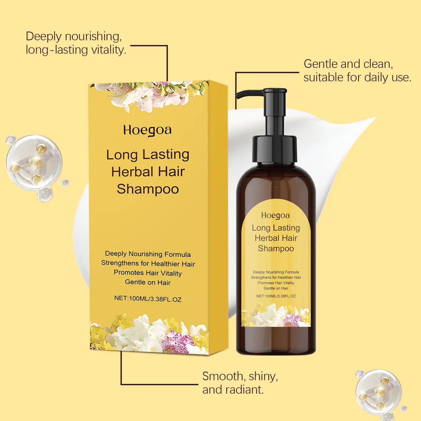 Jasmine Hair Nourishing Shampoo Repair Damaged Improve Thicken Scalp Irritating Treatment Control Dandruff Hair Growth Shampoo Oasis Select