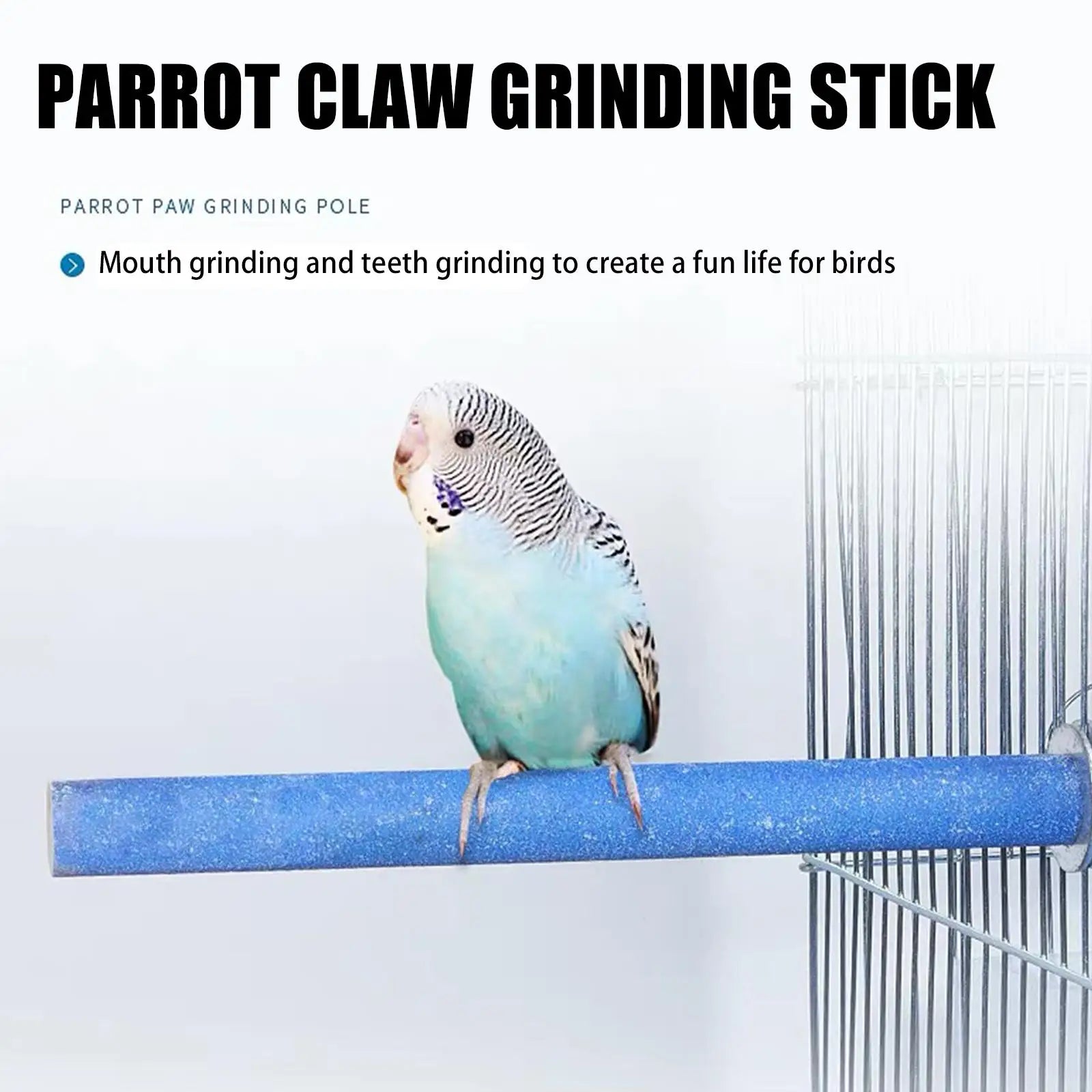 Parrot Claw Beak Grinding Bar Standing Stick Bird Perch Stand Toy Wood Parrot Paw Grinding Stick for Parakeet Cage Accessories Oasis Select