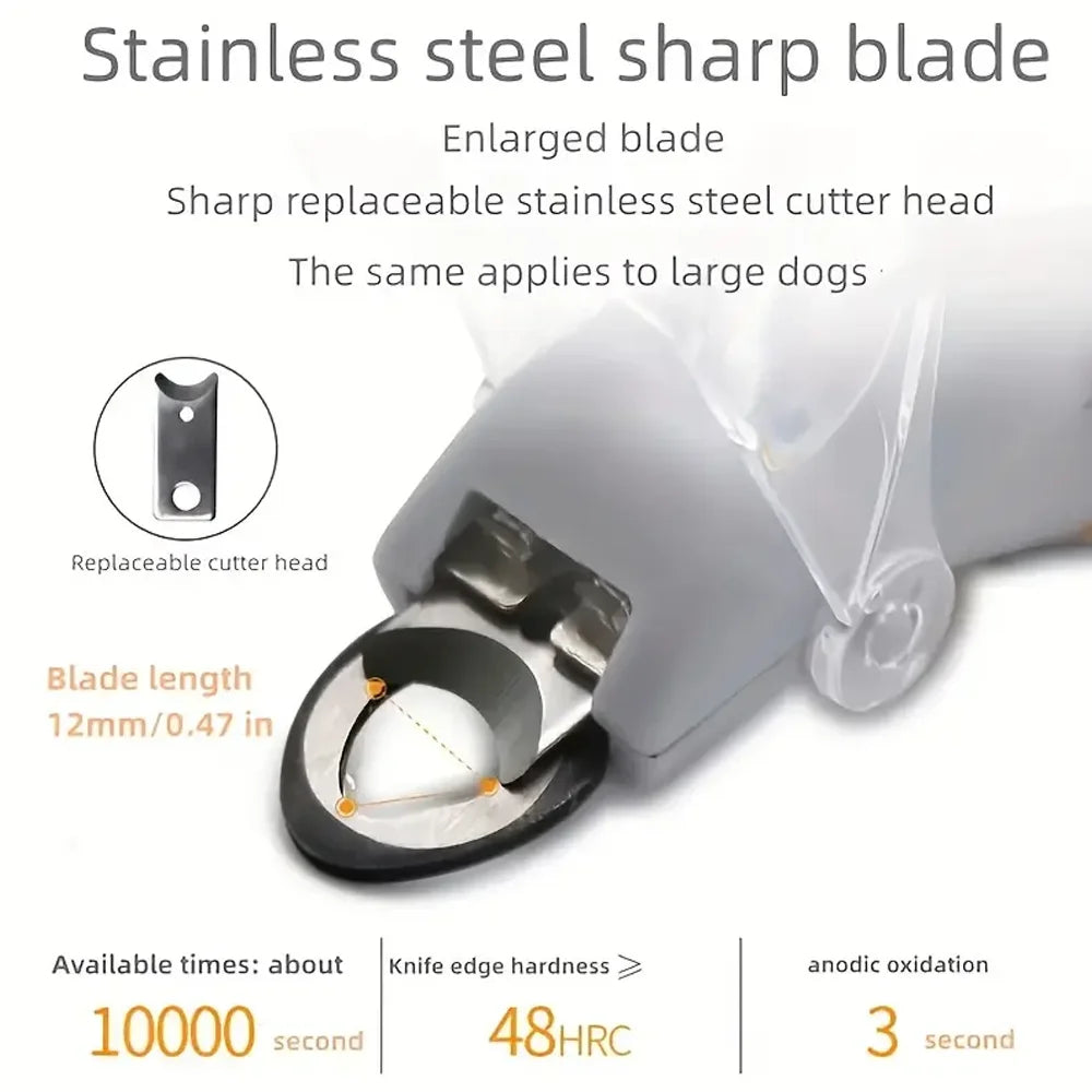 LED Light Pet Nail Clippers Dual-Sided 5x Magnification for Cats And Dogs - Easy Trimming of Nails And Claws Oasis Select