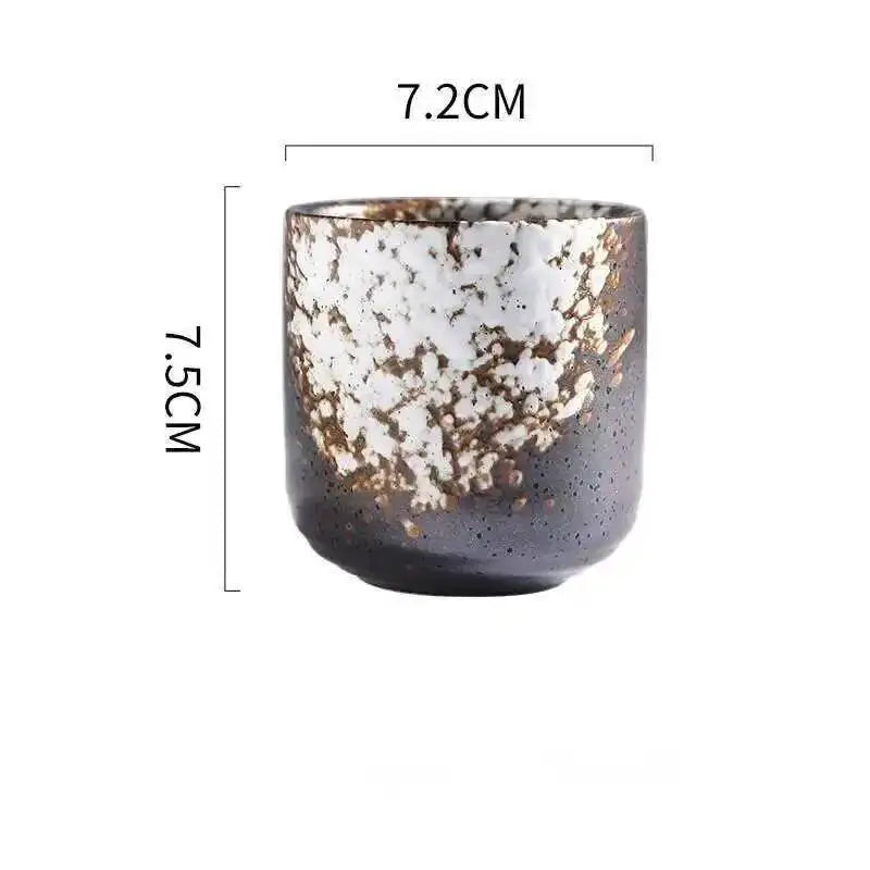 Tea Cup Japanese 200ml Coffee Mug Coarse Ceramic Large Capacity Originality Stackable Water Teacup Sake Wine Cups Friend Gift Oasis Select 200ML Style 1 200ML