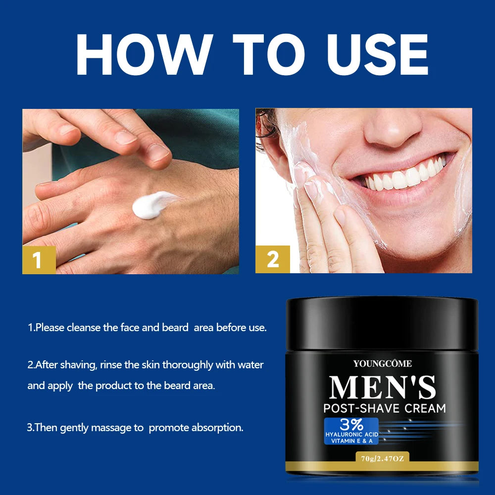 YOUNGCOME Aftershave for Men Balm, Calms & Soothes Damaged Skin, Redness, Razor Burn & Other Shaving Irritations 1.41/2. Fl Oz Oasis Select