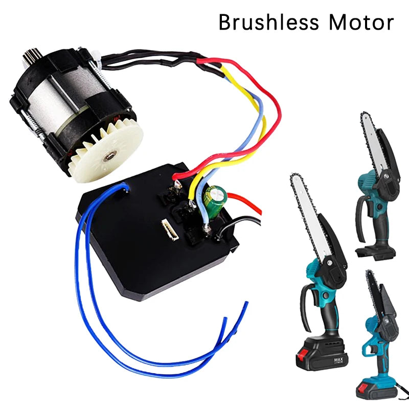 Brushless Motor Replace For 4/6/8 Inch Cordless Electric Chainsaw Upgrade Power Tools Accessory High-strength Tempered Glass Oasis Select