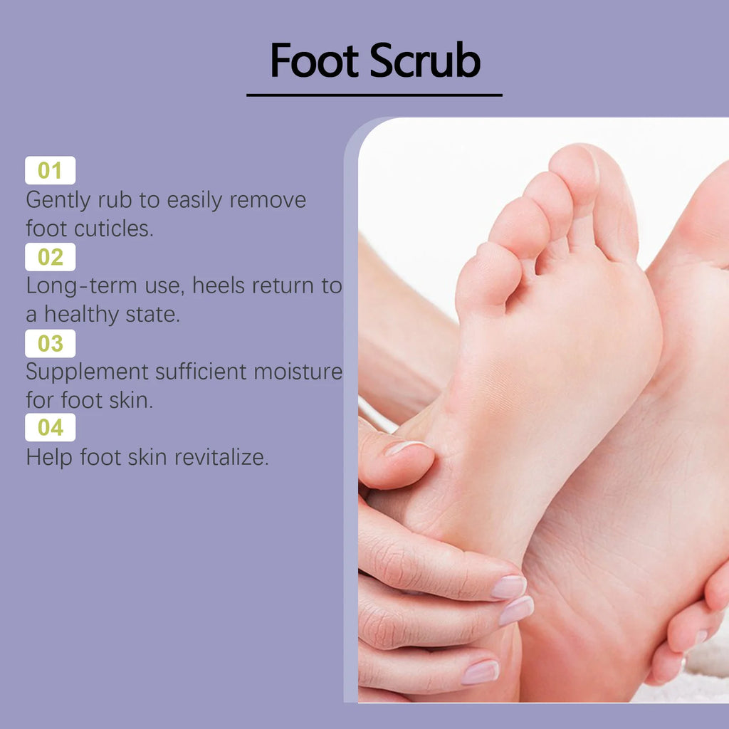 Bamboo Charcoal Foot Scrub Cream – Exfoliate & Soften Feet