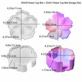 Flower Coaster and Storage Box Silicone Resin Mold for DIY Epoxy Casting Handmade Home Decor Oasis Select White