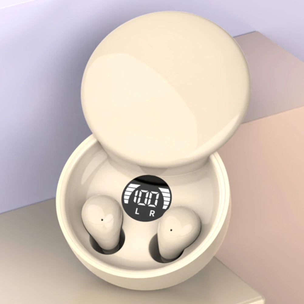 Mini Invisible Bluetooth 5.4 TWS Earbuds – Sleep & Sport