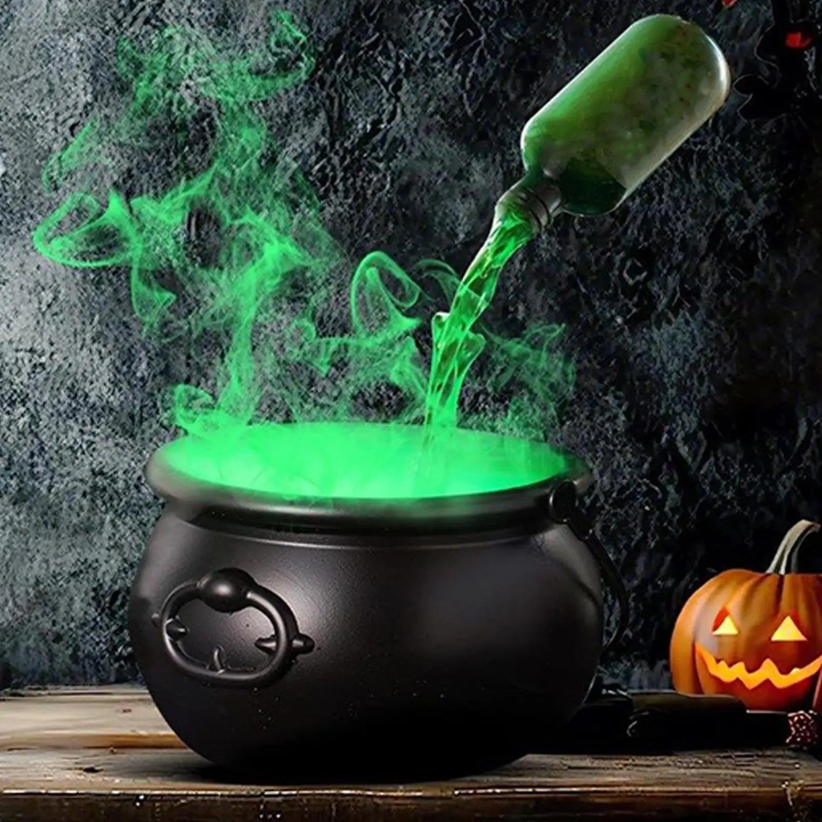 Cauldron Bowl Halloween Party Decorations Outdoor Lighted Holiday Displays for Indoor Summer Dining Kitchen Home Room Classroom Oasis Select