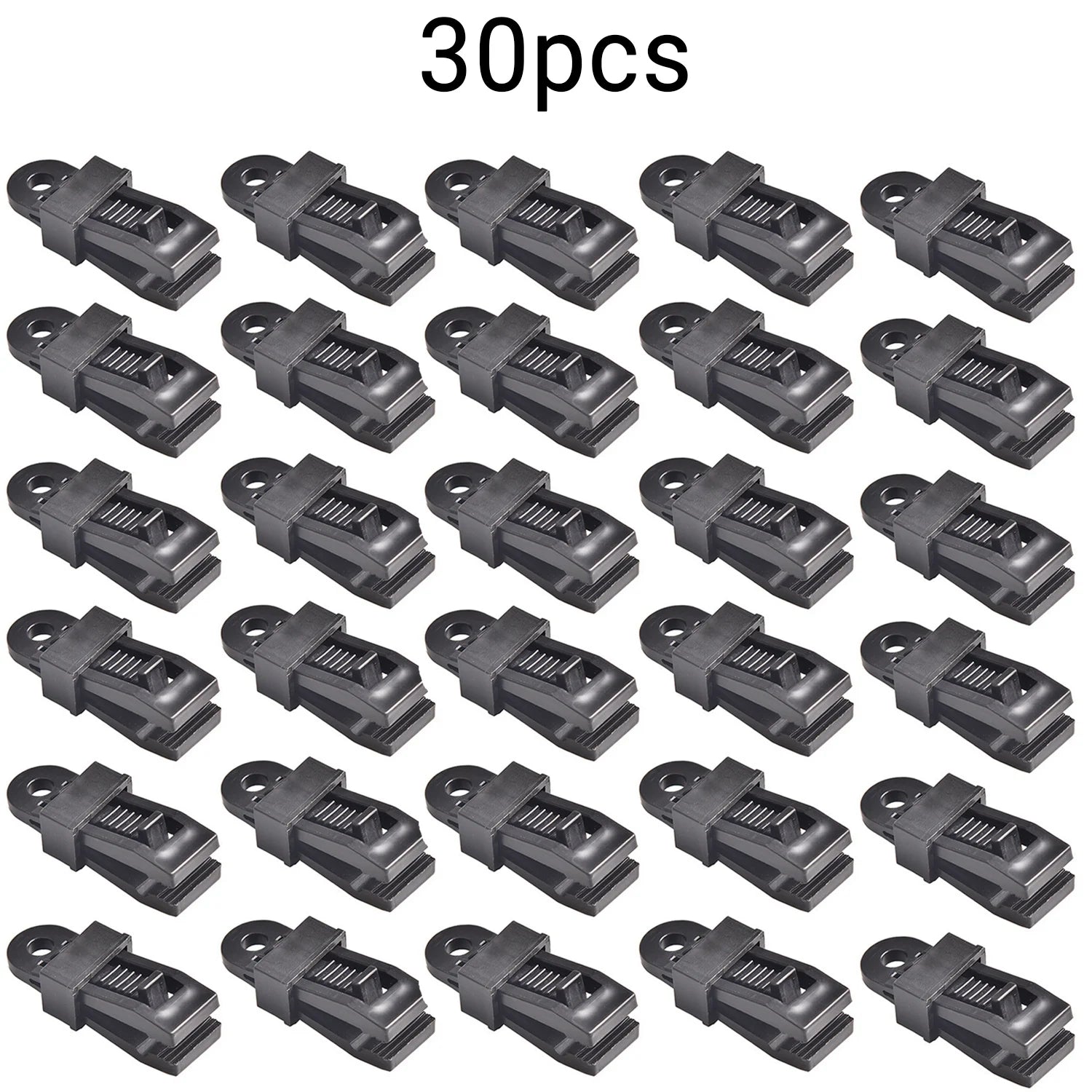 10/20/30pcs outdoor tent clips, curtain clips, multifunctional windproof fixing clips, outdoor guy rope buckles Oasis Select 30pcs