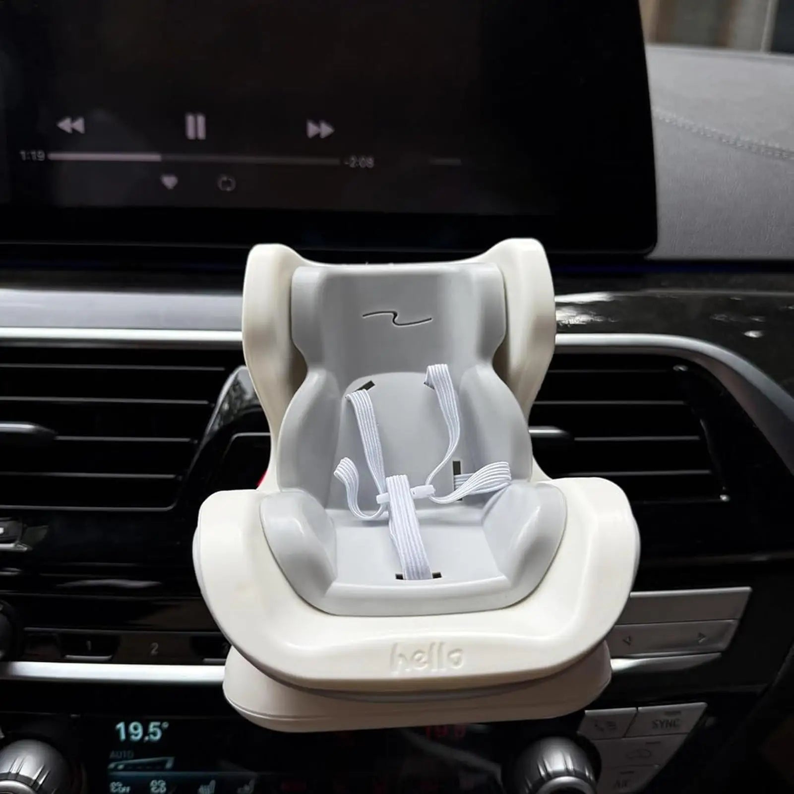 car Air Vent Doll Car Seat Stuffed Doll Seat for Car Desktop Ornament Plush Toy Carseat for Sedan Truck Creative Play Enthusiast Oasis Select