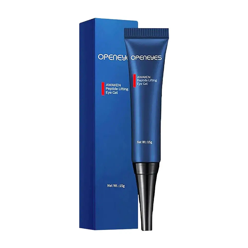 15g Openeyes Awaken Peptide Lifting Eye Gel Men Eye Cream Moisturizing Under Eye Cream Fade Dark Circles and Puffiness Fine Line Oasis Select