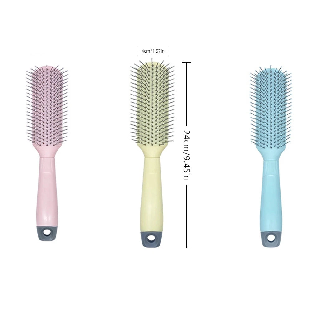 Anti-Static Detangling Hair Brush with Tail Fork & Scalp Massager Detangling Hair Brush Oasis Select