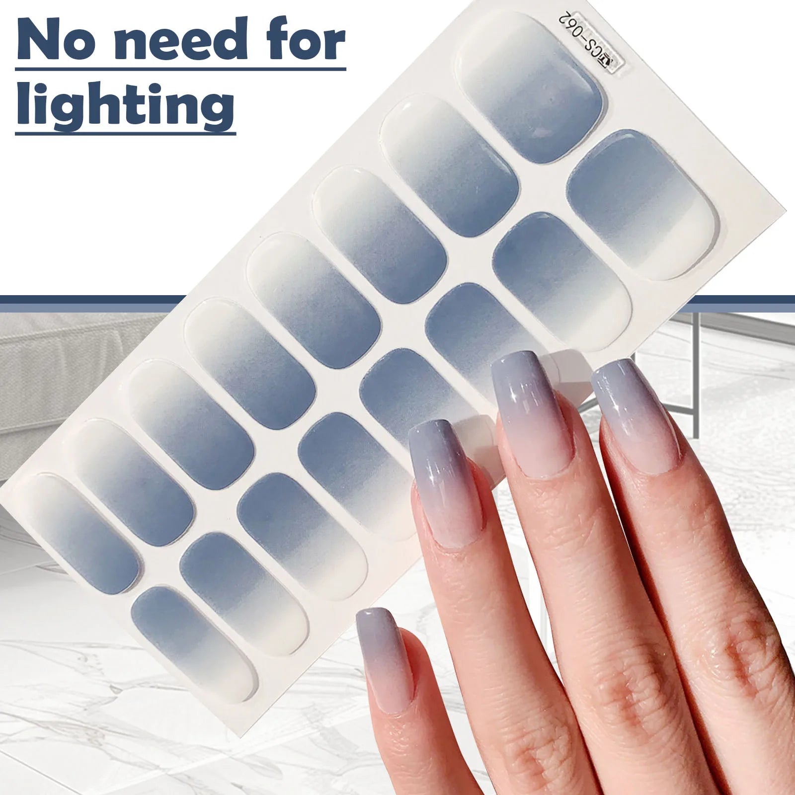 Gradient Ombre Nail Wraps – No-Lamp French Nail Stickers Nail Art Stickers Oasis Select