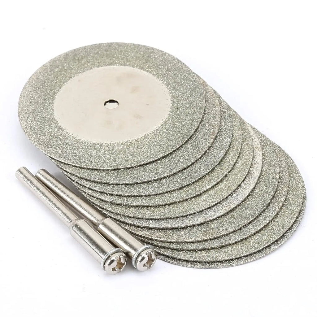 1 Set Diamond Cutting Disc 16mm/20mm/30mm//35mm/40mm Cut Off Wheel 3mm Mandrel Rotary Tool for Jewelry Glass Metal DIY Craft Oasis Select