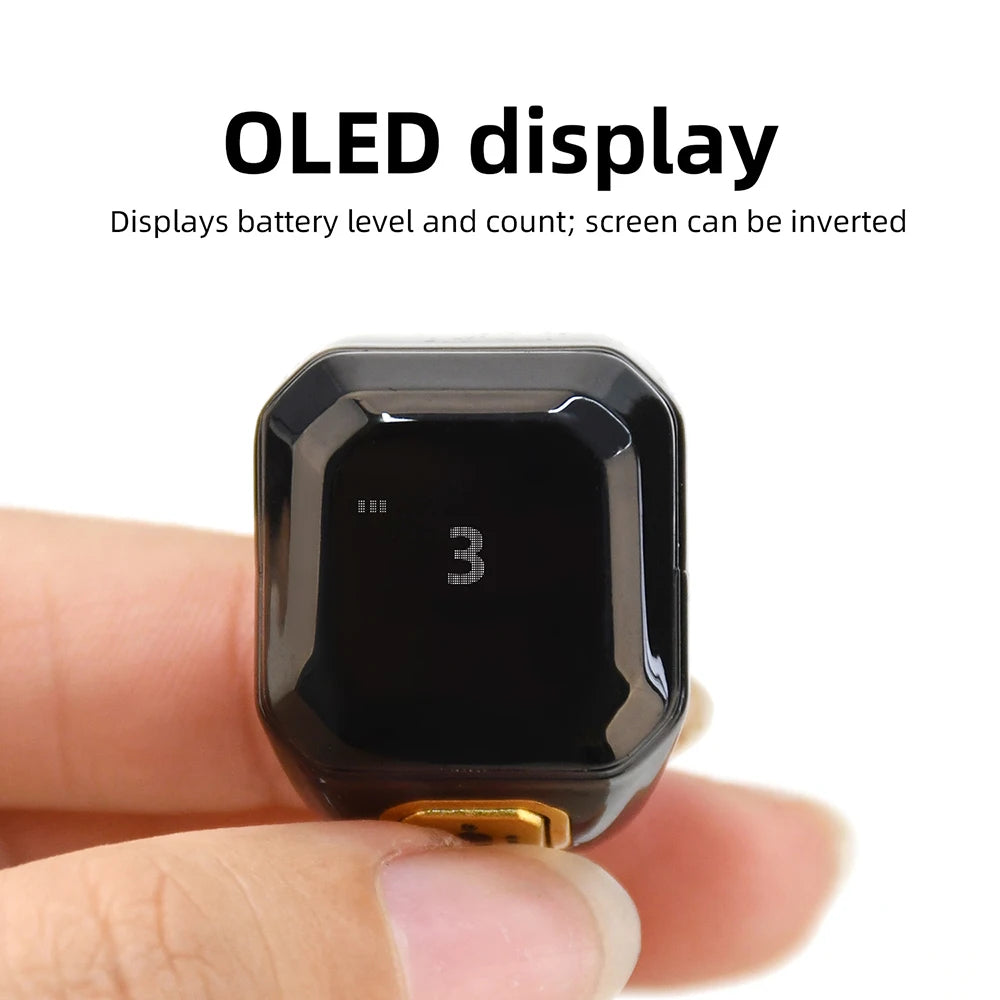 Smart Bluetooth App Ring Counter OLED Digital Display Alarm Clock Prayer Time Vibration Reminder Muslims Zikr Tally Counters Oasis Select