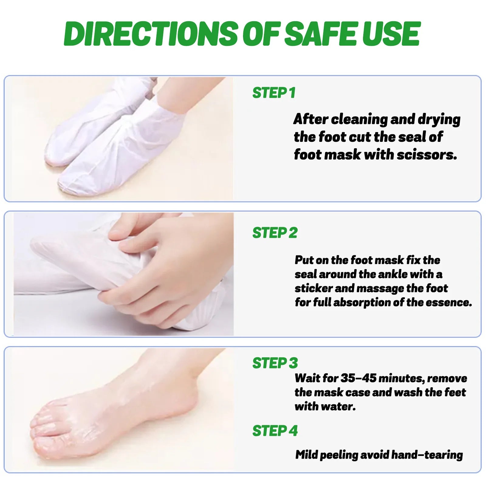 Aloe Vera Feet Mask Moisturizing Exfoliating Feet Mask Anti Drying Crack Remove Dead Skin Hydrating Foot Skin Care Foot Mask Oasis Select