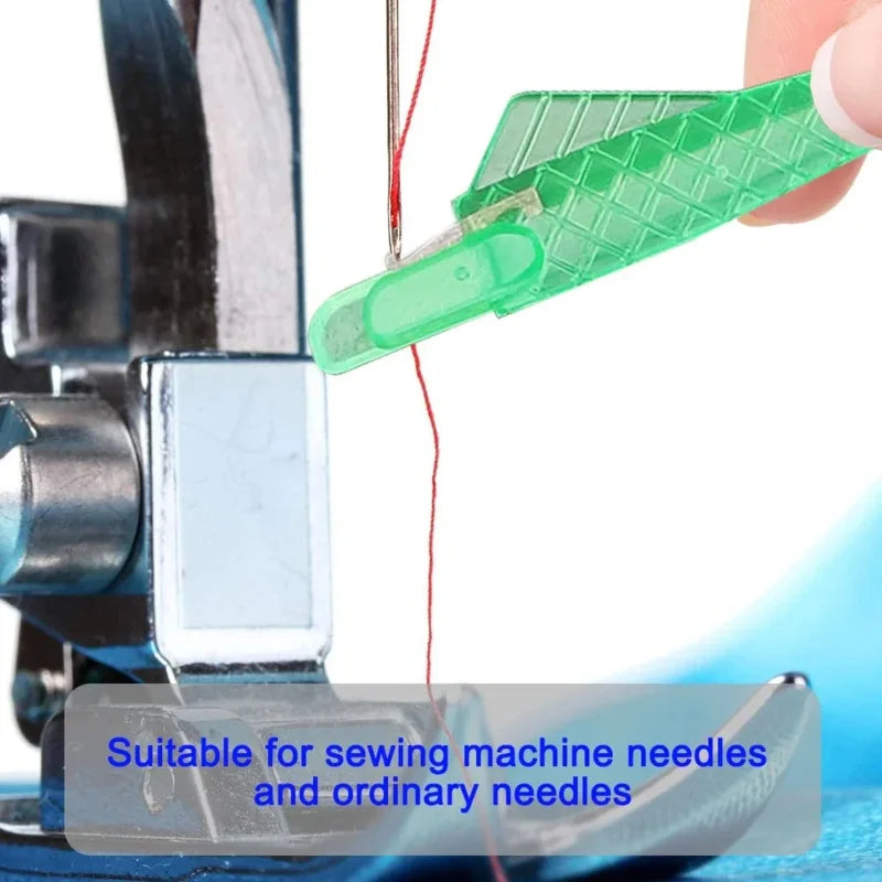 Automatic Needle Threader DIY Tool Home Hand Sewing Machine Device Thread Auto Needle Cross Stitch Sewing Accessories Oasis Select