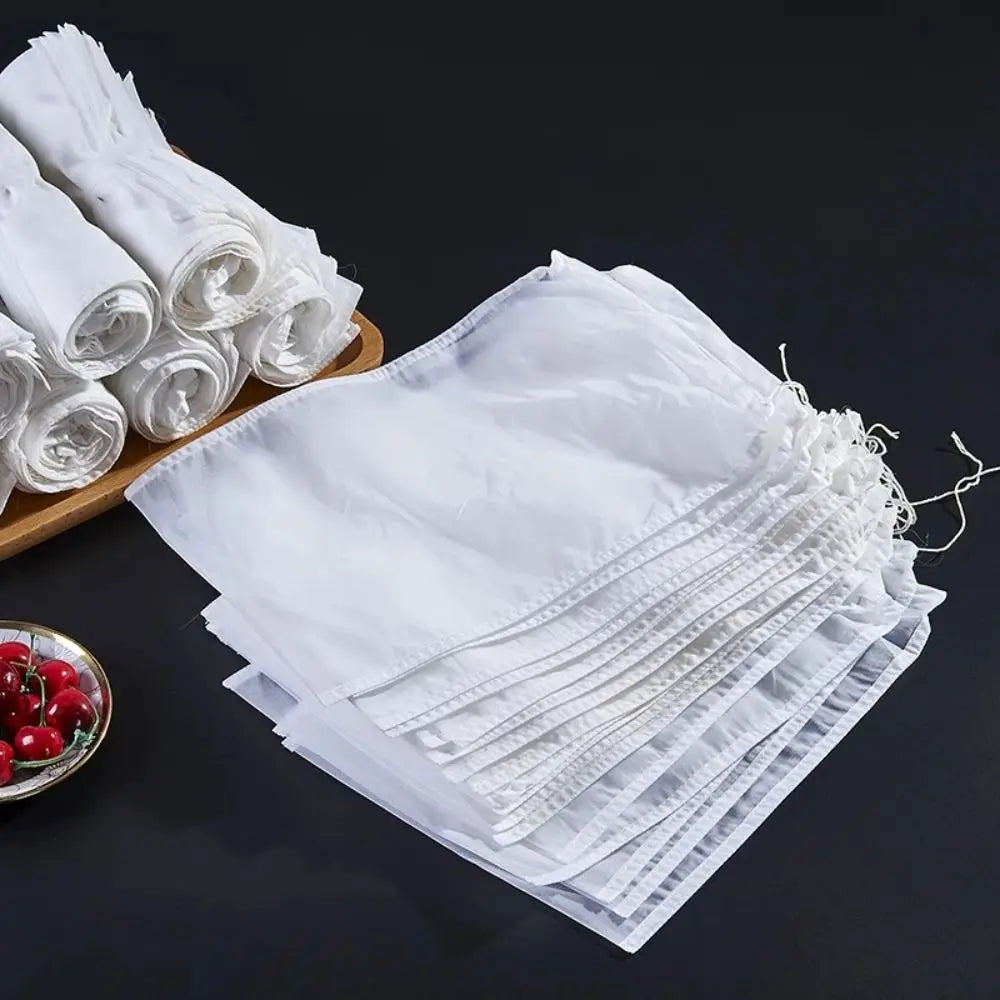 1Pc Soy Milk Filter Bag Collapsible Nylon Tea Coffee Juice Filter Net Durable 100 Mesh Wine Dreg Filter Reusable Strainer Oasis Select