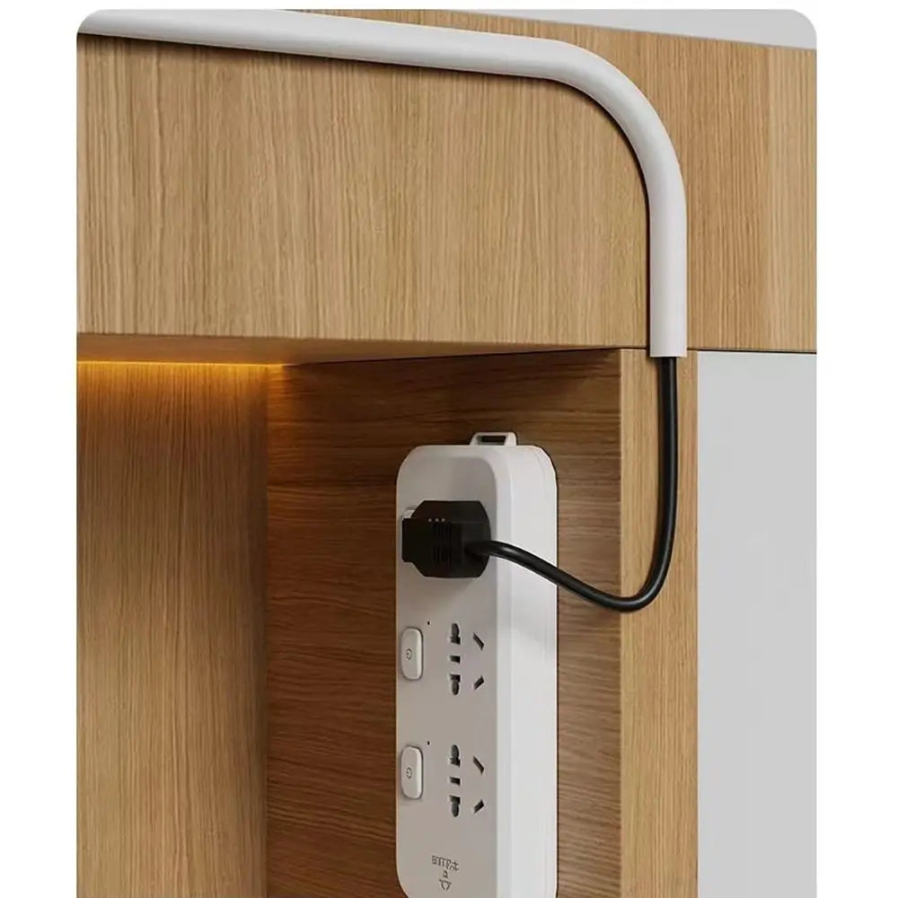 PVC Soft Rubber Trapezoidal Trunking Self-Adhesive Floor Cord Cover Anti-extrusion Extension Wiring Duct Protector Cable Cover Oasis Select