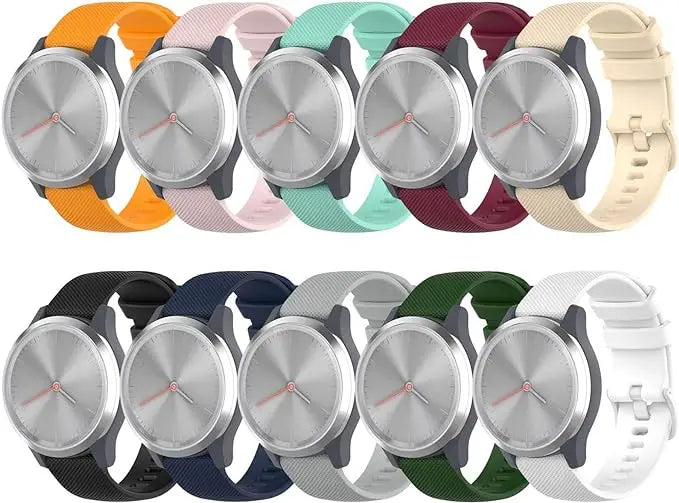 18mm Silicone Watch Strap – Garmin, Fossil, Huawei & More Silicone Watch Band Oasis Select