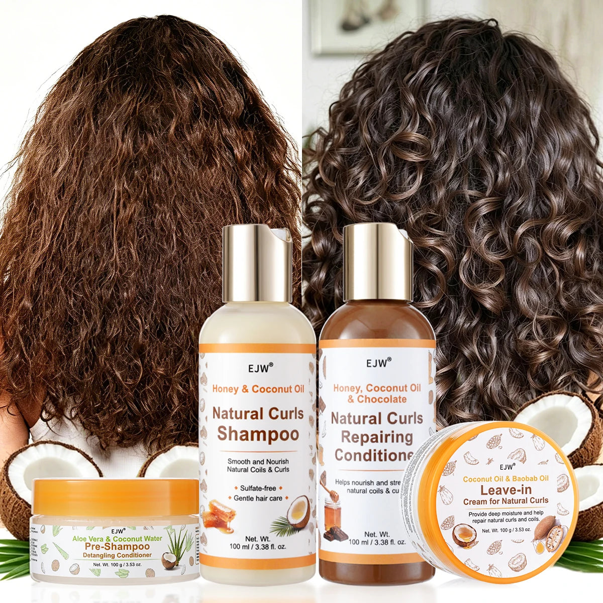 Pre-Shampoo Detangler with Aloe & Coconut | Pre-Poo Treatment Pre-Shampoo Treatment Oasis Select