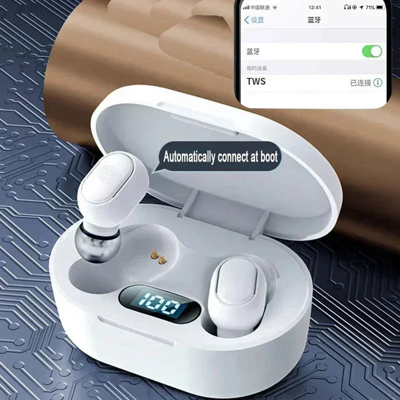 Original E7S Wireless Bluetooth Headset with Mic LED Display Earbuds TWS Earphone Bluetooth Headphones Oasis Select