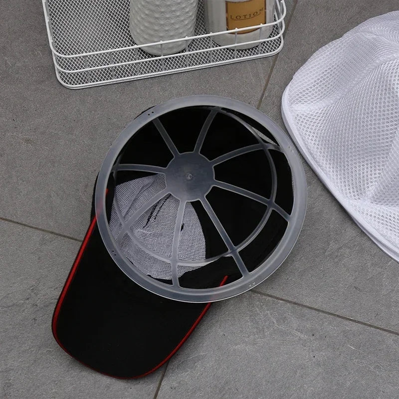 Hat washing bag, washing machine hat protection bag, hat cleaning laundry bag, anti-deformation mesh organizing bag with zipper. Oasis Select